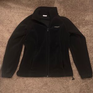 Columbia black fleece full zip jacket